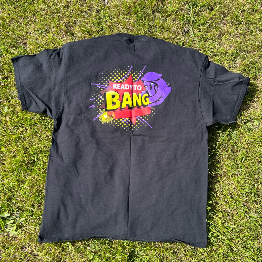Phantom fireworks Black Graphic T-Shirt